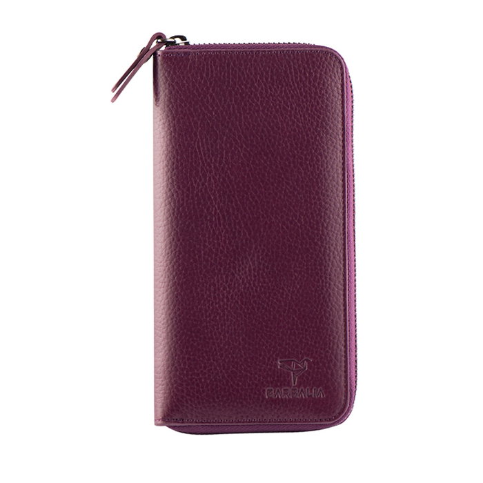 Zoozie Bags Arthur - Damson Cartera de Mujer en Piel Auténtica
